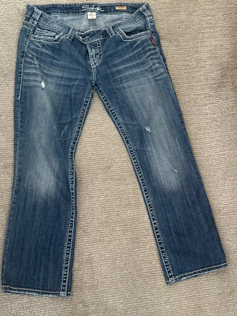 Silver Jeans Women’s Bootcut Jeans in Medium Blue Wash